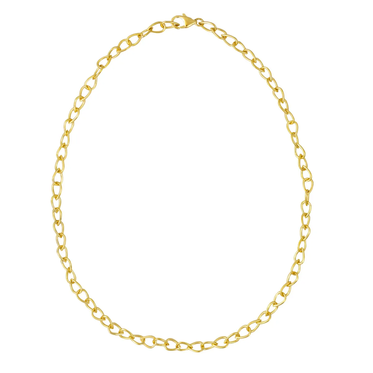 Tomfoolery Curve Pear Chain Necklace New