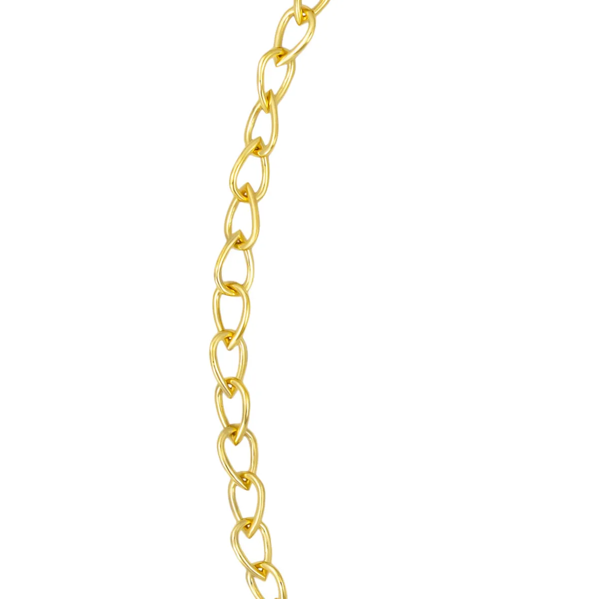Tomfoolery Curve Pear Chain Necklace New