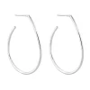 Tomfoolery Curve Pear Hoops Discount