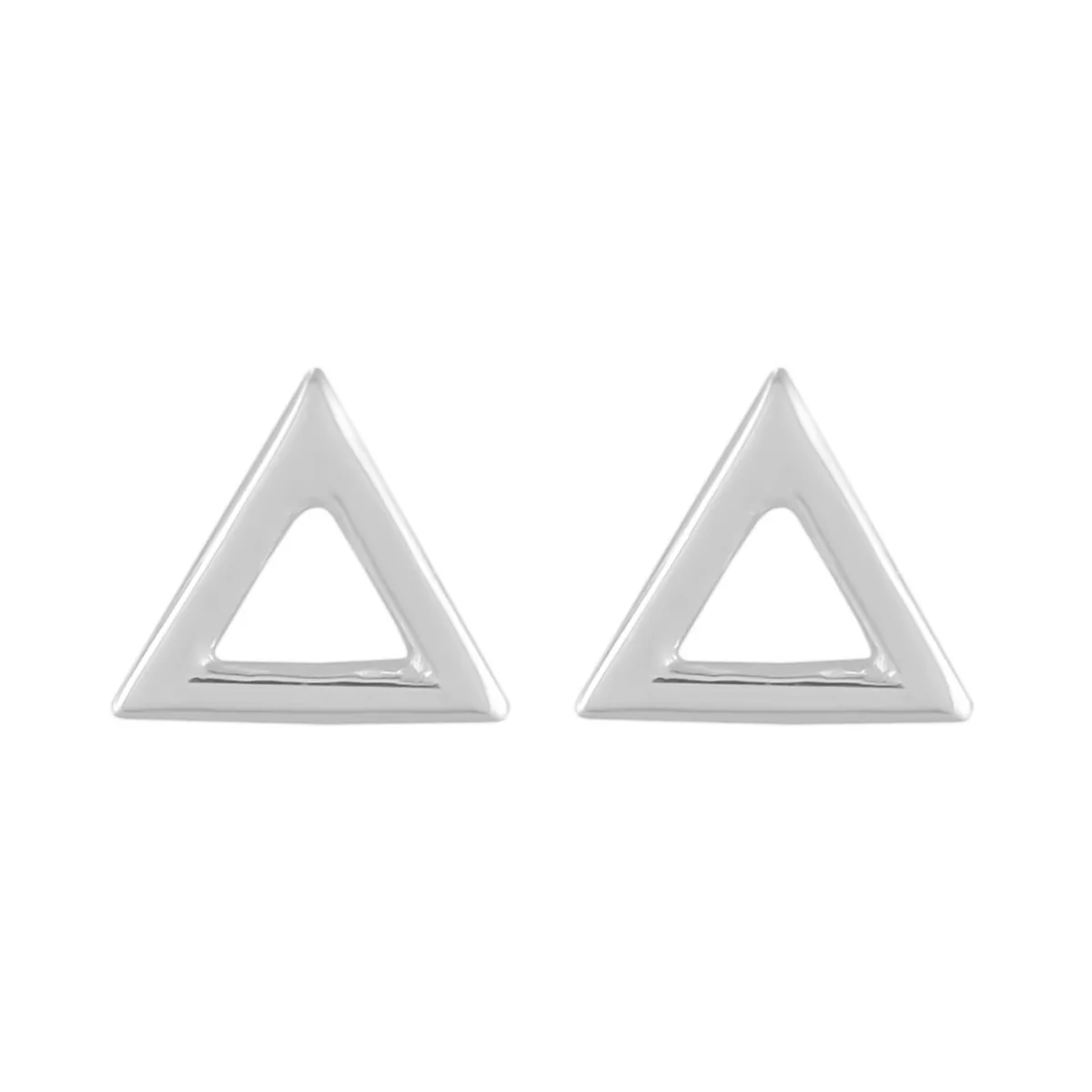 Tomfoolery Curve Triangle Studs Fashion