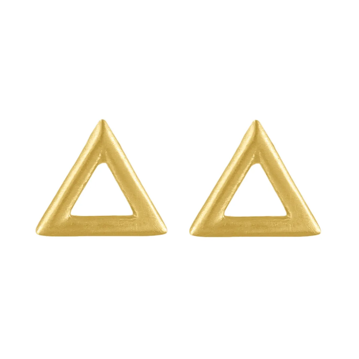 Tomfoolery Curve Triangle Studs Fashion