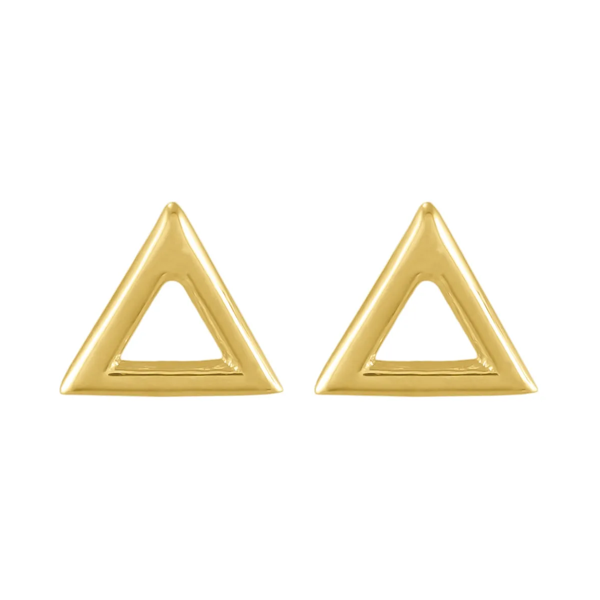 Tomfoolery Curve Triangle Studs Fashion