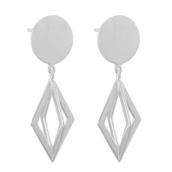 Tomfoolery 3D Diamond Drop Earrings Discount