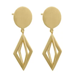 Tomfoolery 3D Diamond Drop Earrings Discount