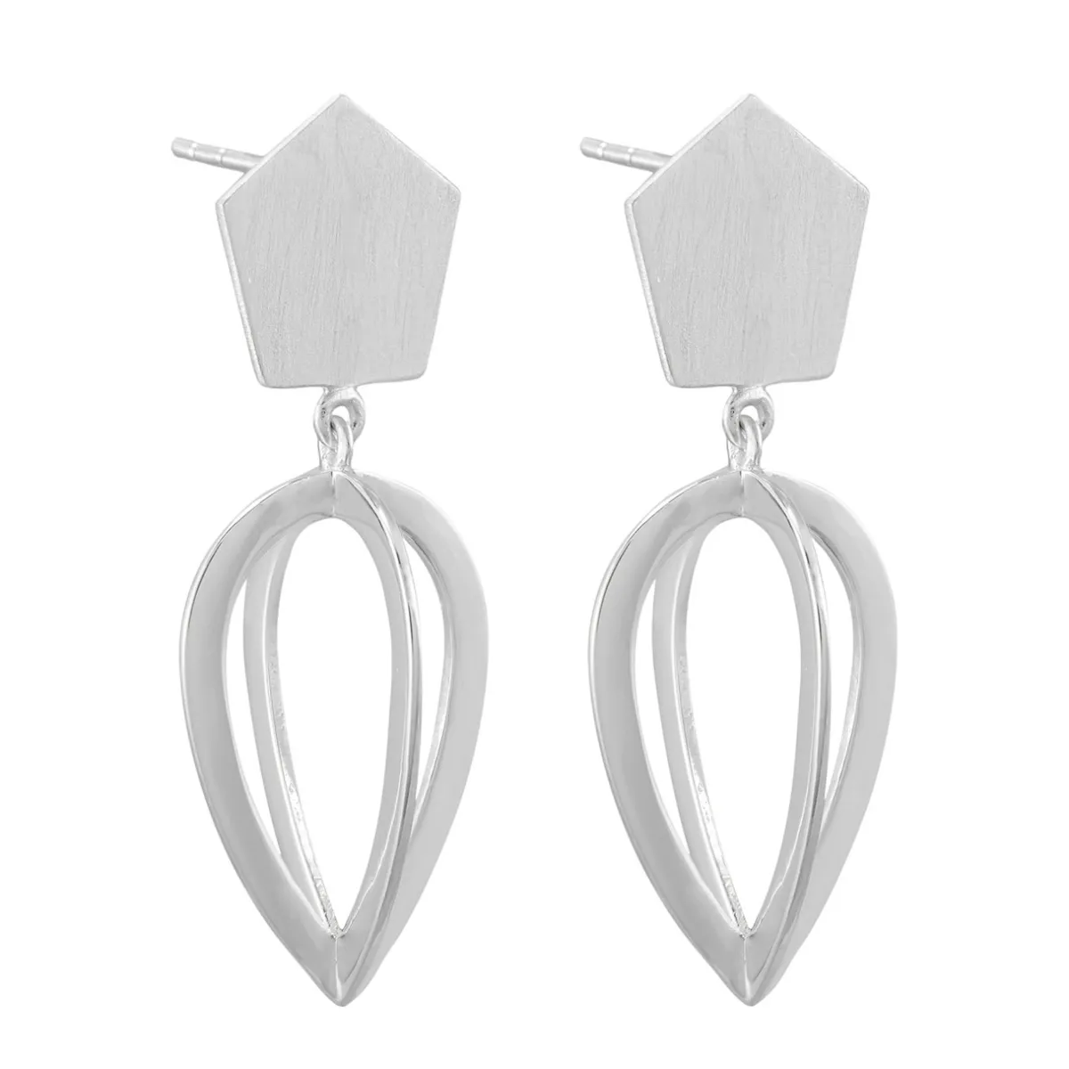 Tomfoolery 3D Pear Drop Earrings Hot