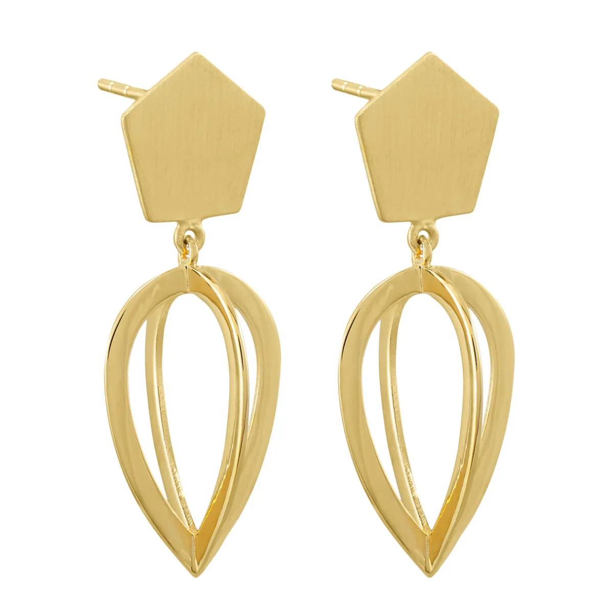 Tomfoolery 3D Pear Drop Earrings Hot