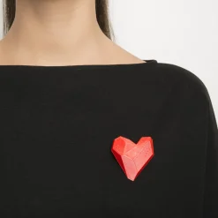 Tomfoolery 3d Printed Heart Brooch Outlet