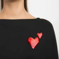 Tomfoolery 3d Printed XS Heart Brooch Clearance