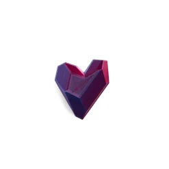 Tomfoolery 3d Printed XS Heart Brooch Clearance