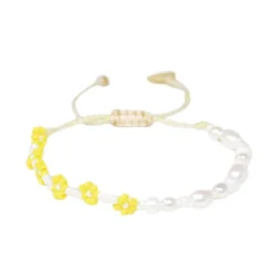 Tomfoolery Daisy Pearl Friendship Bracelet Online