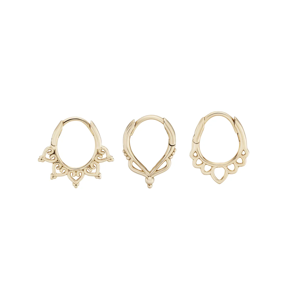 Tomfoolery Dala Canelle Round Clicker Hoop Fashion