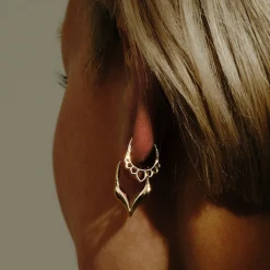 Tomfoolery Dala Canelle Round Clicker Hoop Fashion