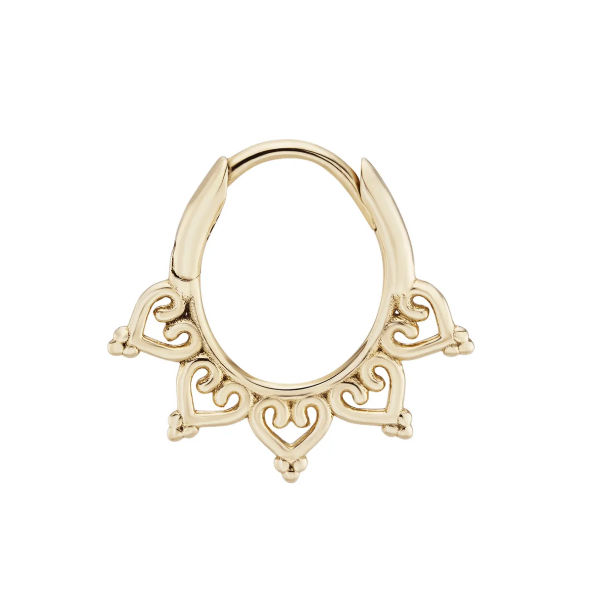 Tomfoolery Dala Canelle Round Clicker Hoop Fashion