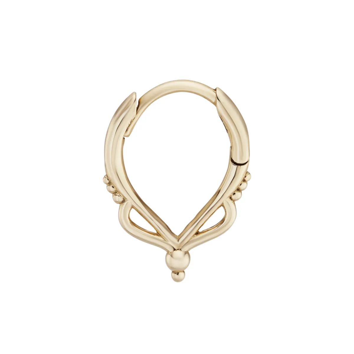 Tomfoolery Dala Canelle Round Clicker Hoop Fashion