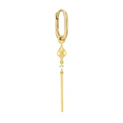 Tomfoolery Dala Detail Lucky Lantern Bar .2 Hoop Earring Sale