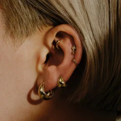 Tomfoolery Dala Droplet Beaded Stud New