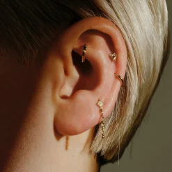 Tomfoolery Dala Droplet Beaded Stud New