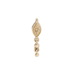 Tomfoolery Dala Droplet Beaded Stud New
