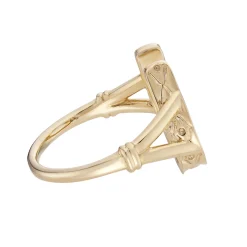 Tomfoolery Dala Gold Lucky Horseshoe Ring Clearance