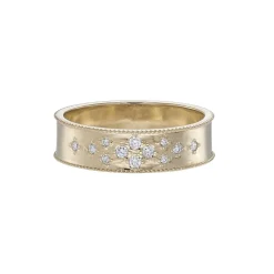 Tomfoolery Dala Wide Diamond Scatter Band Best