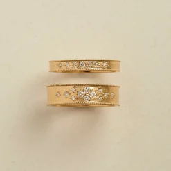 Tomfoolery Dala Wide Diamond Scatter Band Best
