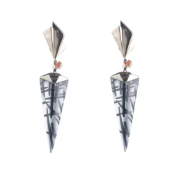 Tomfoolery Dangling Futurist Clip Earring Hot