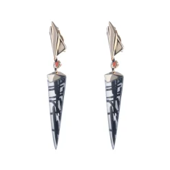 Tomfoolery Dangling Futurist Clip Earring Hot
