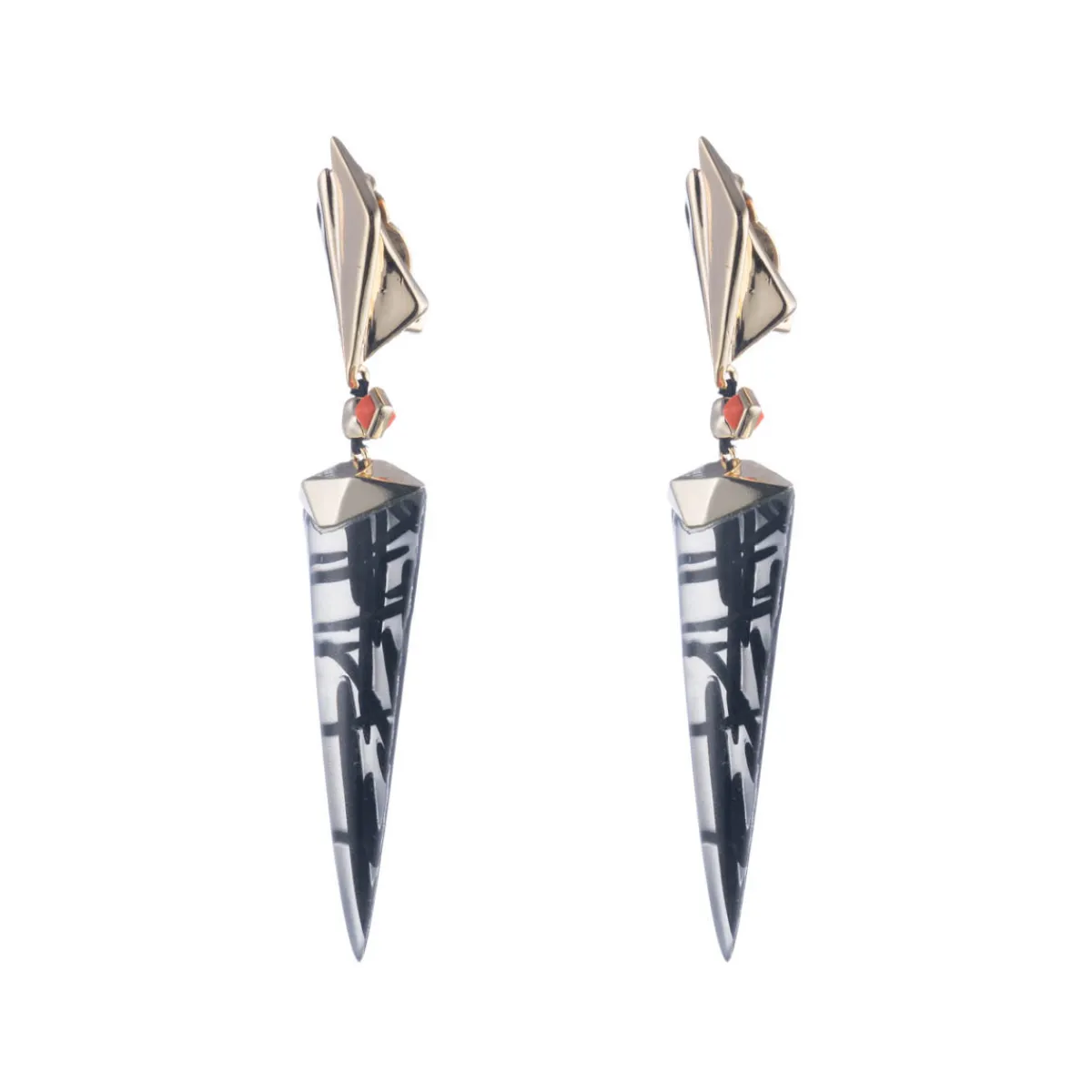Tomfoolery Dangling Futurist Clip Earring Hot