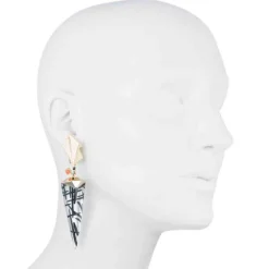 Tomfoolery Dangling Futurist Clip Earring Hot