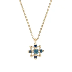 Tomfoolery Dark Blue Sapphire Star Pendant Fashion