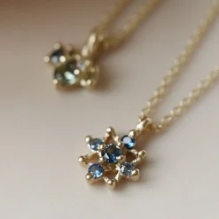 Tomfoolery Dark Blue Sapphire Star Pendant Fashion