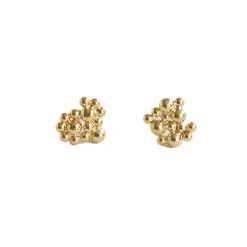 Tomfoolery Deia Irregular Gold Studs New