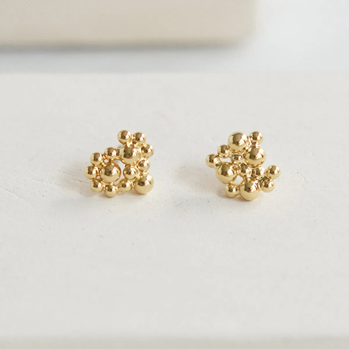 Tomfoolery Deia Irregular Gold Studs New