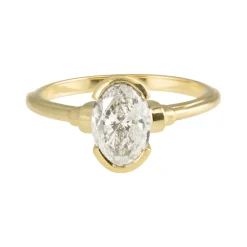 Tomfoolery Delano Oval Single Diamond Ring Best