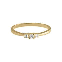 Tomfoolery Delicate Diamond Trilogy Ring Outlet