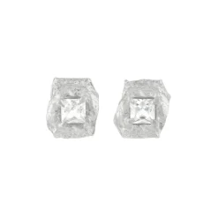 Tomfoolery Deti Silver White Sapphire Studs Sale