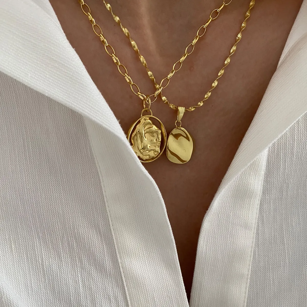 Tomfoolery Dia Arc Necklace Gold Plated Fashion