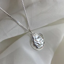 Tomfoolery Dia Arc Necklace Silver Outlet