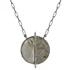 Tomfoolery Diamond & Oxidised Silver Large Elson Pendant(Out of Stock) Best