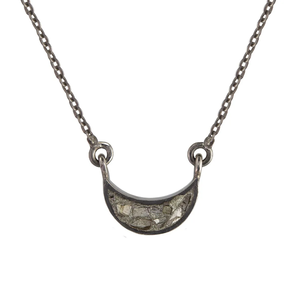 Tomfoolery Diamond & Oxidised Silver Korba Pendant(Out of Stock) Hot