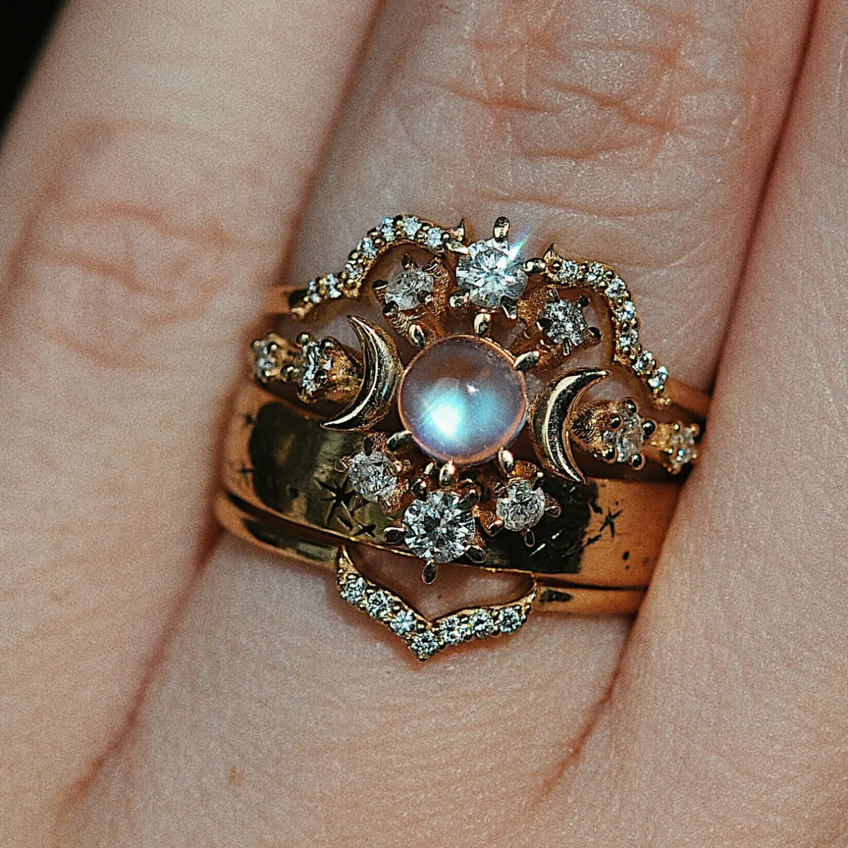 Tomfoolery Diamond Antlia Ring Outlet