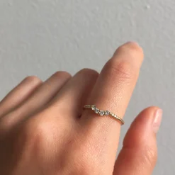 Tomfoolery Diamond Arch Ring Discount