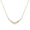 Tomfoolery Diamond Baguette Wave Necklace Hot