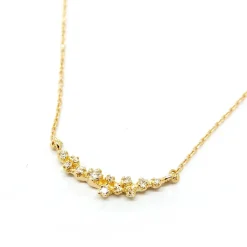 Tomfoolery Diamond Cluster Garland Necklace Clearance