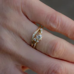 Tomfoolery Diamond Curved Arc Band Sale