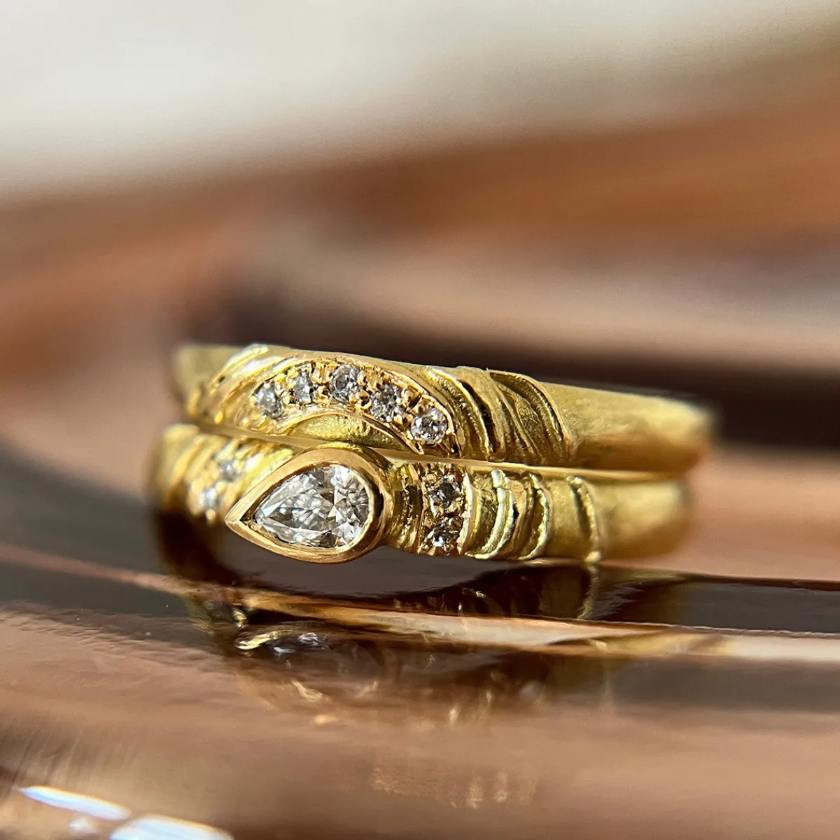Tomfoolery Diamond Droplet Engagement Ring Discount