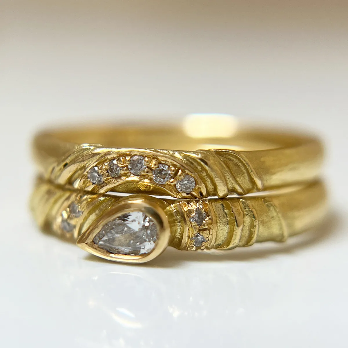 Tomfoolery Diamond Droplet Engagement Ring Discount