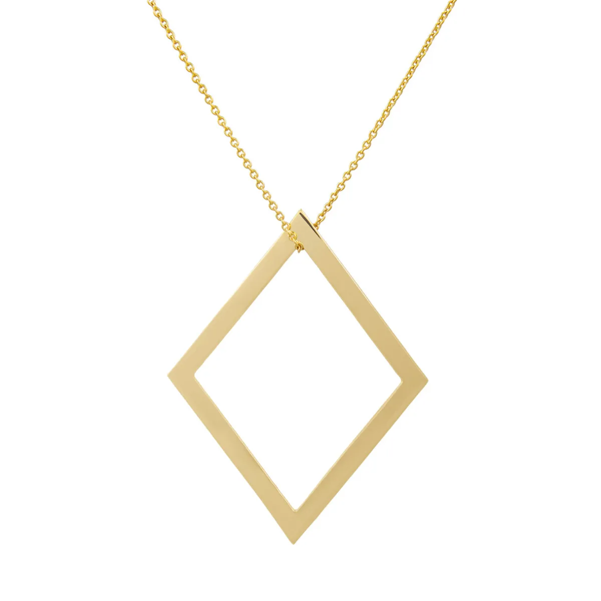 Tomfoolery Diamond Long Drop Pendant Hot