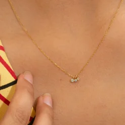 Tomfoolery Diamond Moon Drop Necklace Clearance