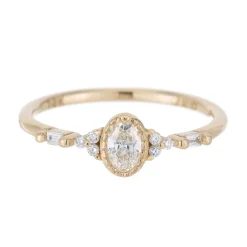 Tomfoolery Diamond Oval Poeme Ring Online